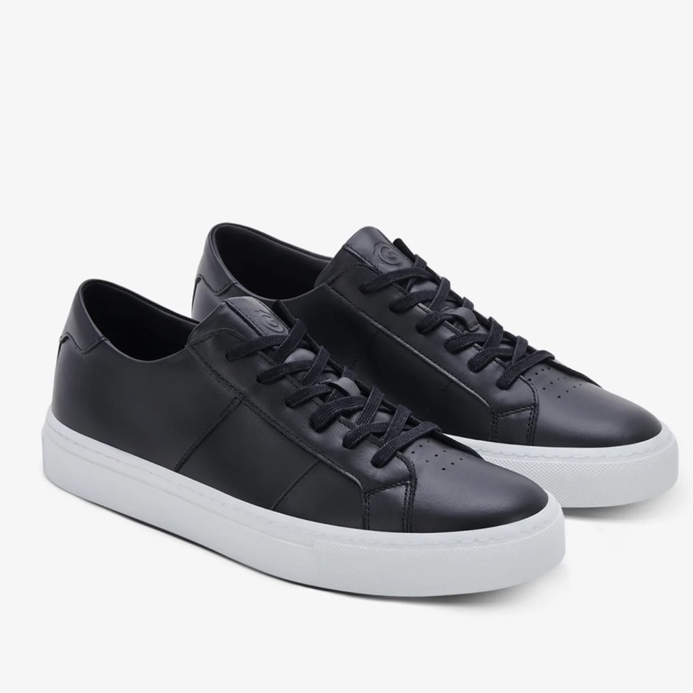 Like new black leather Greats sneakers